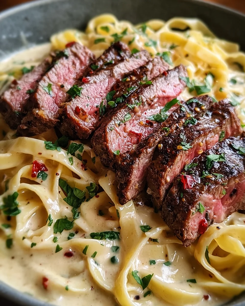 Cajun Steak Alfredo