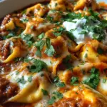 Cheesy Beef Enchilada Tortellini