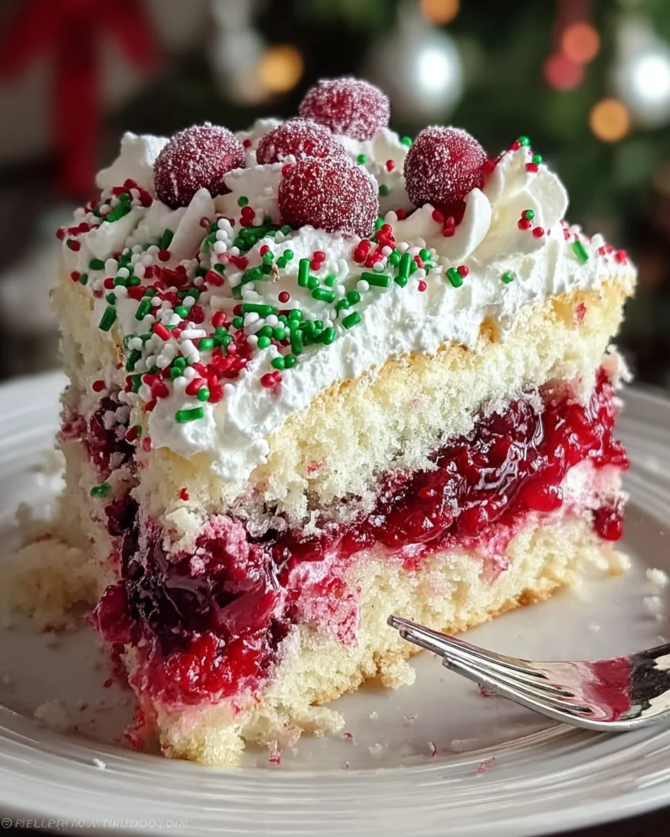 Cranberry Poke Cake