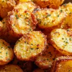 Golden Crispy Parmesan Garlic Potatoes