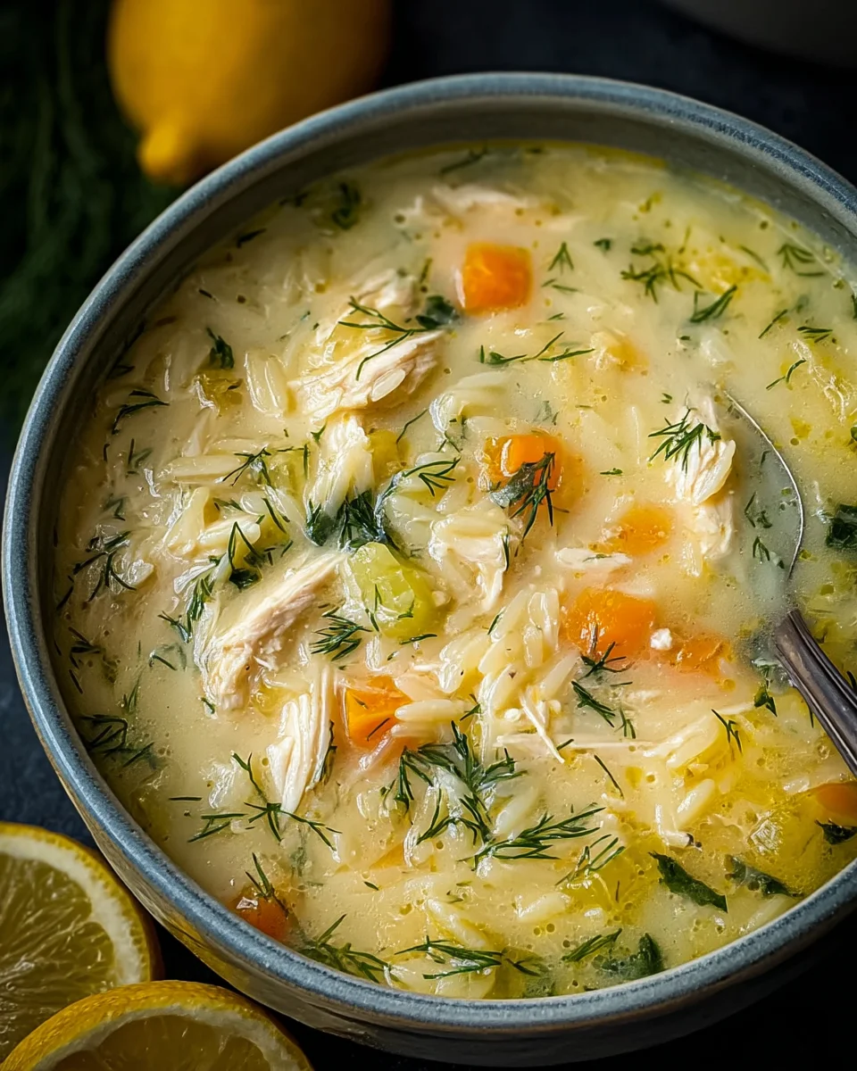 Greek Lemon Chicken Soup (Avgolemono)