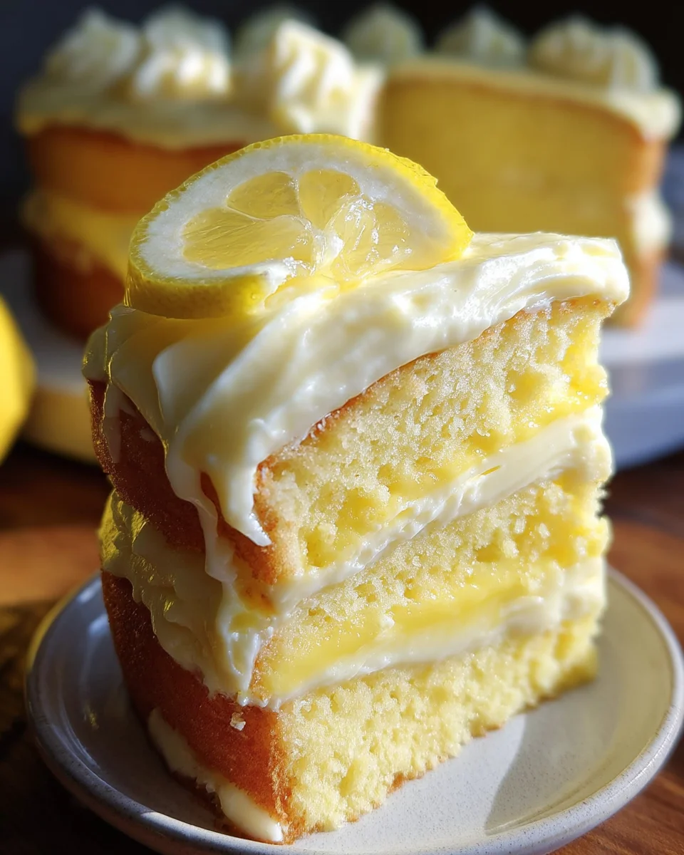 Lemon Velvet Cake With Lemon Cream Cheese Frosting