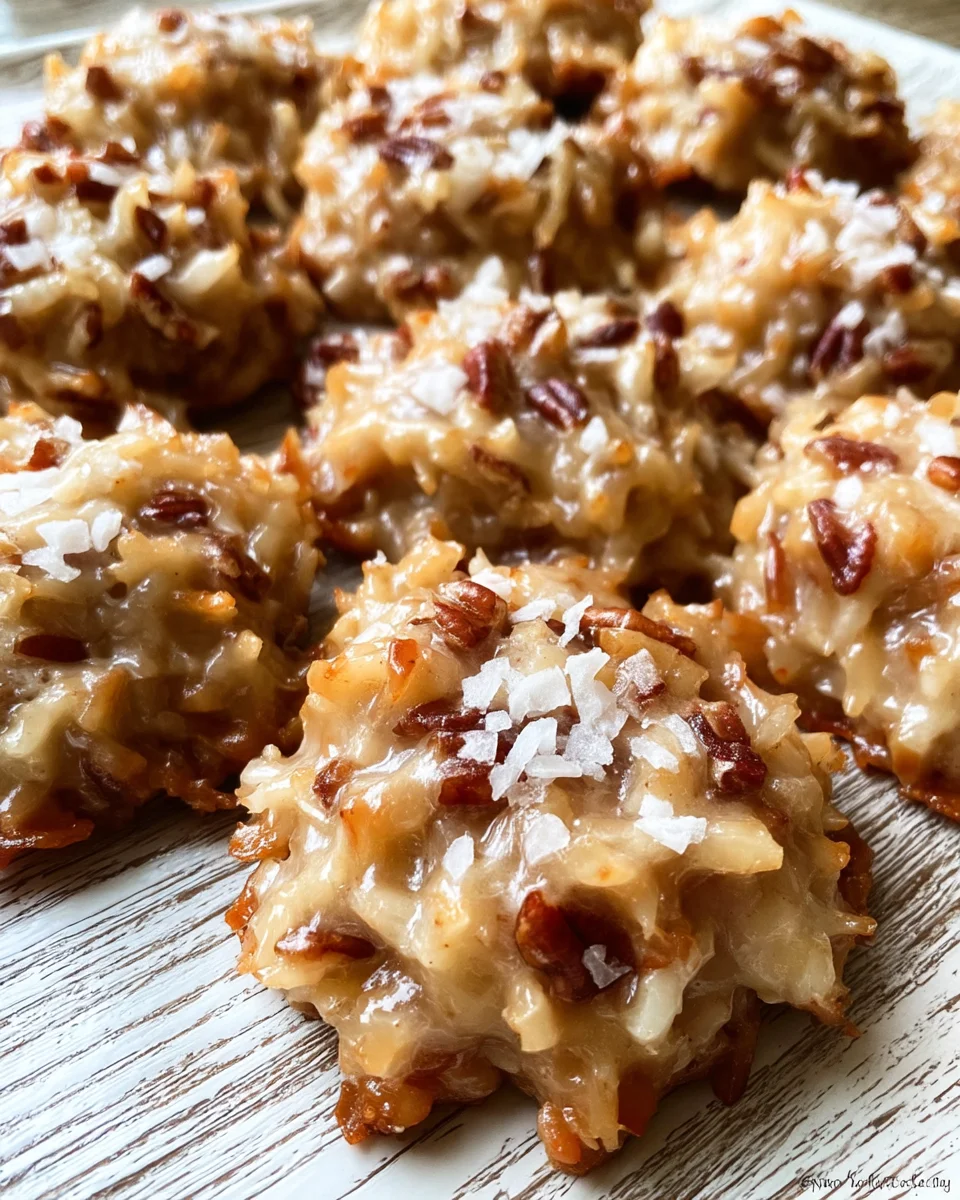 No-bake Coconut Praline Cookies