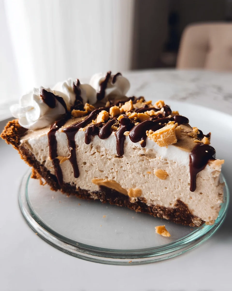 No Bake Cream Cheese Peanut Butter Pie