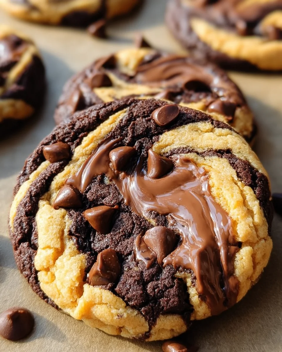 Peanut Butter Brownie Swirl Cookies 28 Peanut