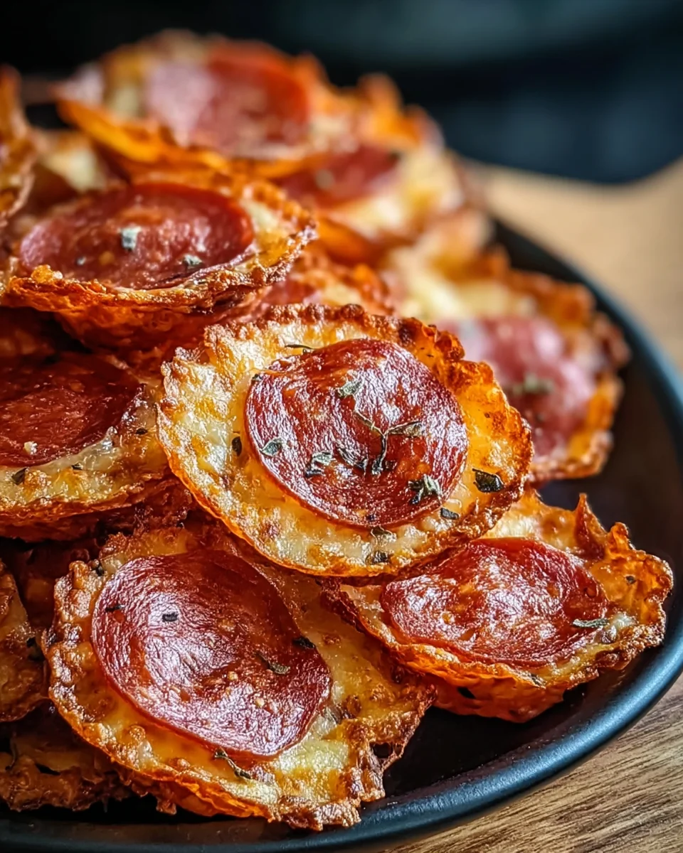 Pepperoni Cheese Crisps