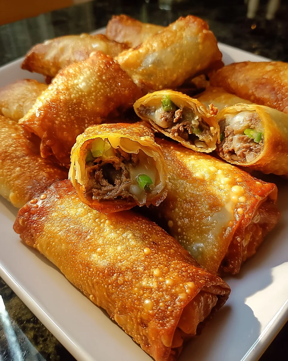 Philly Cheesesteak Egg Roll