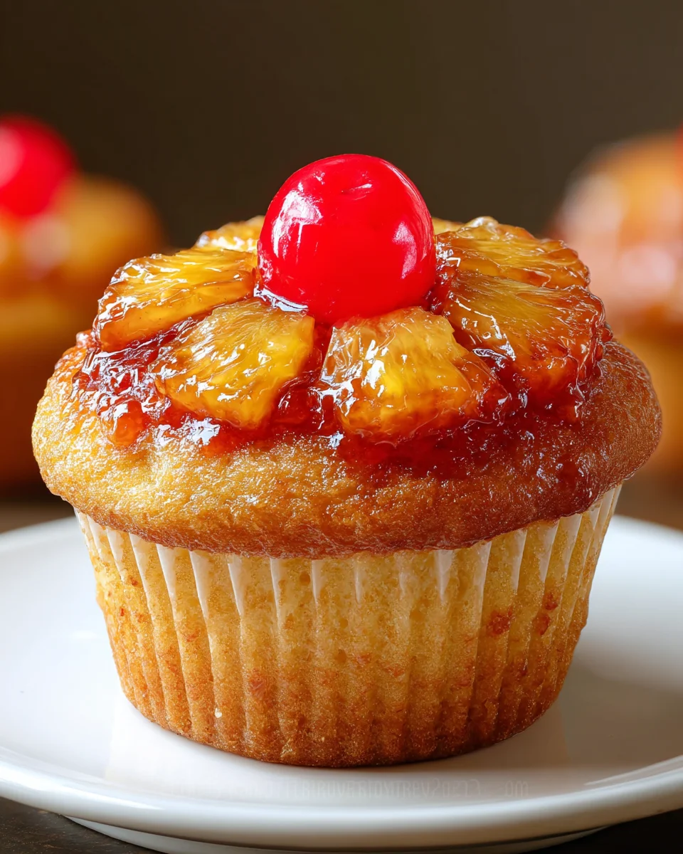 Pineapple Upside Down Cupcakes