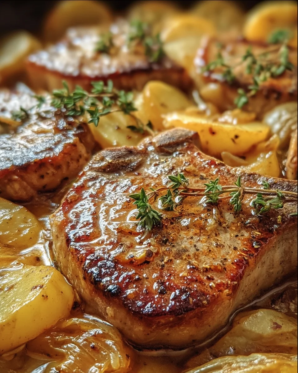 Pork Chops With Scalloped Potatoes
