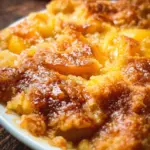 Ridiculously Easy Peach Cobbler