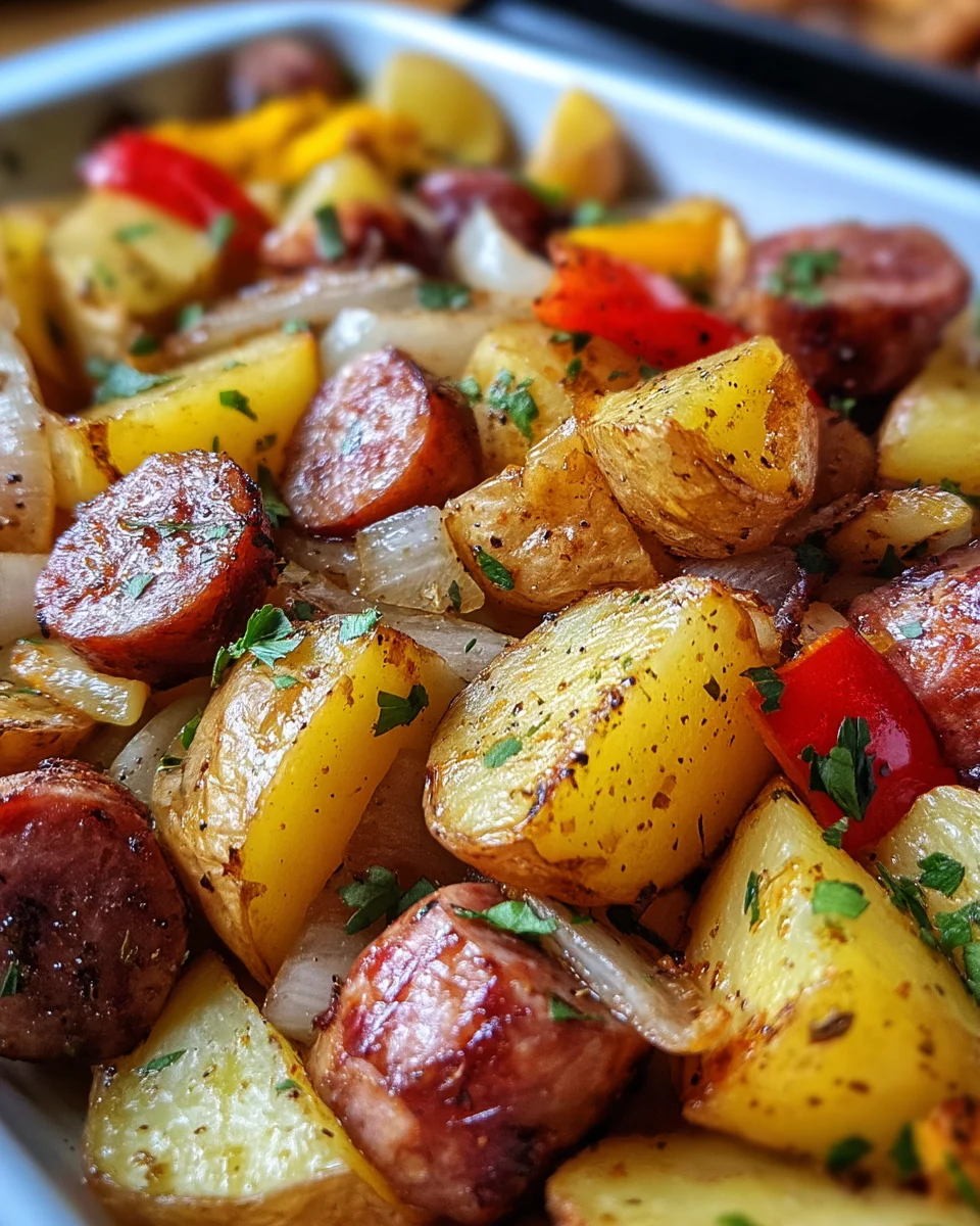 Smoked Sausage And Potato Bake