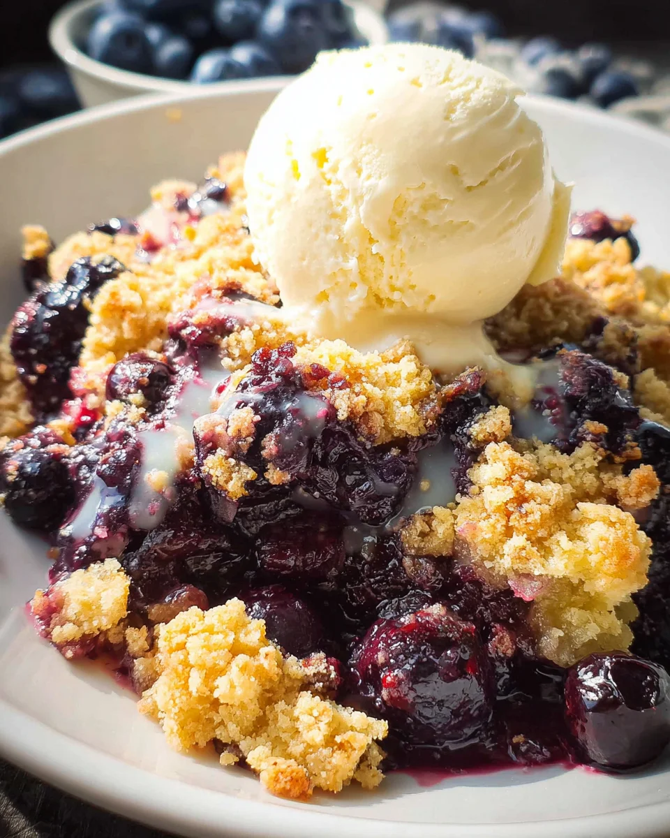 4 Ingredient Blueberry Cobbler 14 4