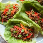 Asian Style Ground Beef Lettuce Wraps 19 Asian Style Ground Beef Lettuce Wraps