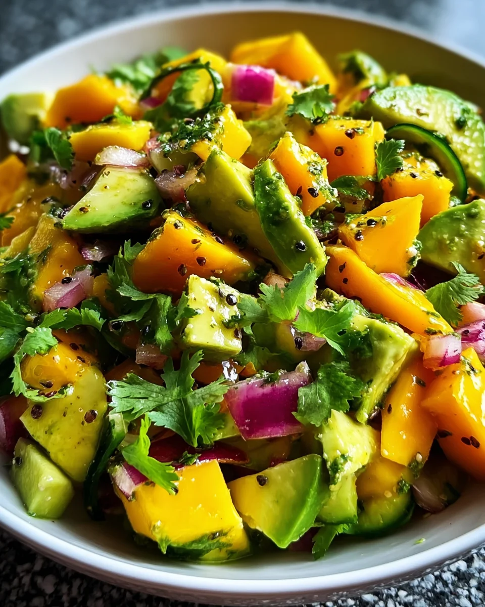 Avocado Mango Salad 17 Avocado
