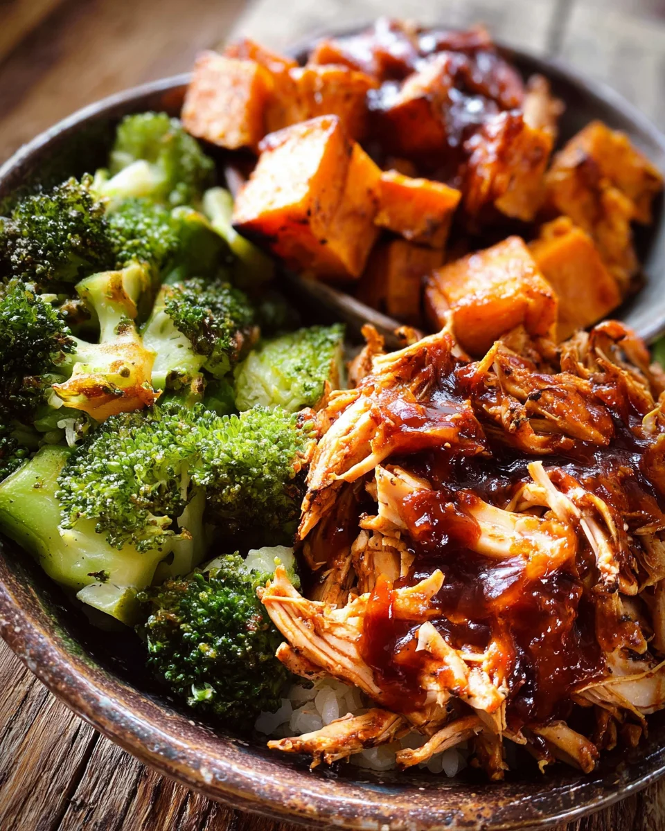 BBQ Chicken & Roasted Sweet Potato Bowls 18 BBQ