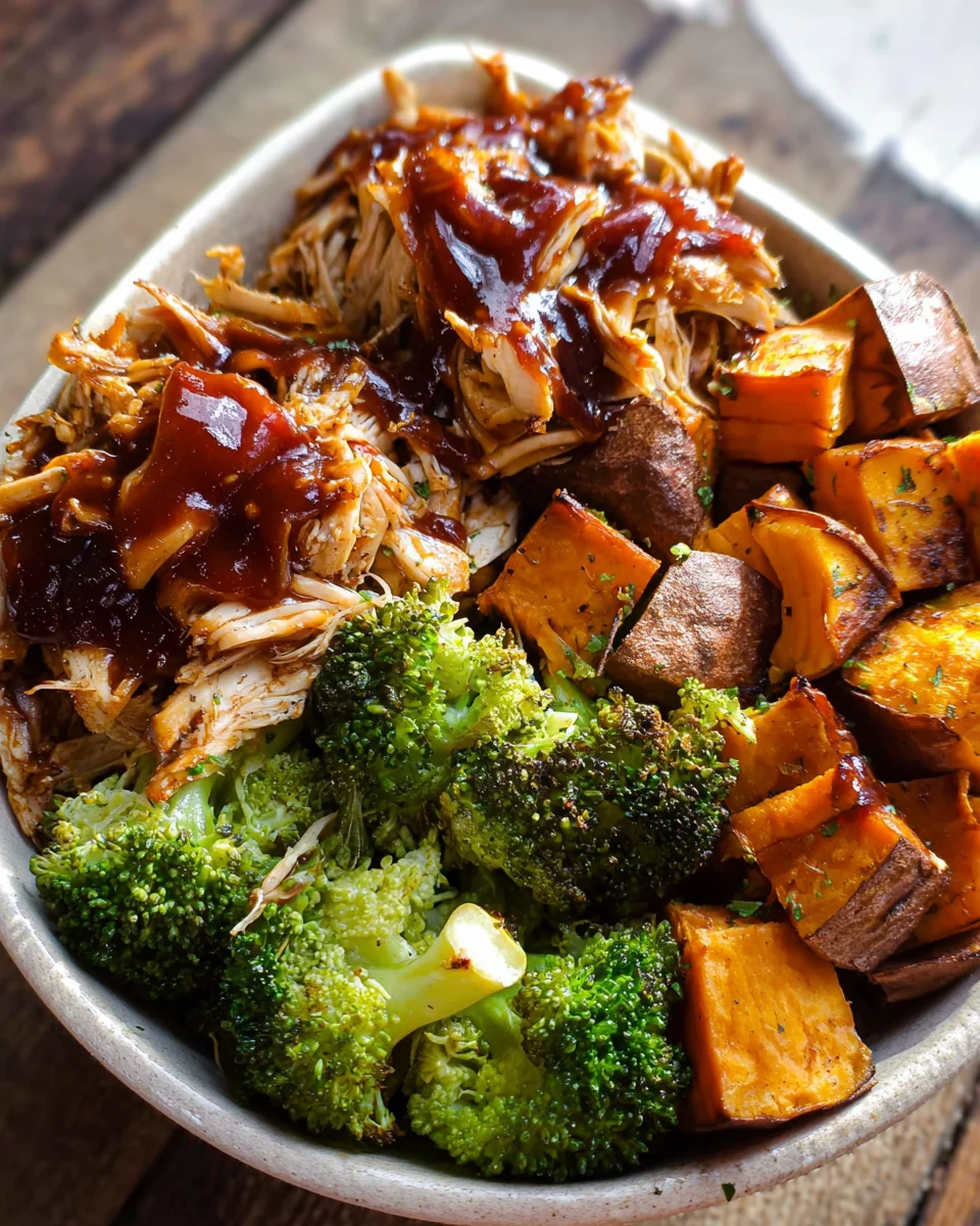 BBQ Chicken & Roasted Sweet Potato Bowls 19 BBQ