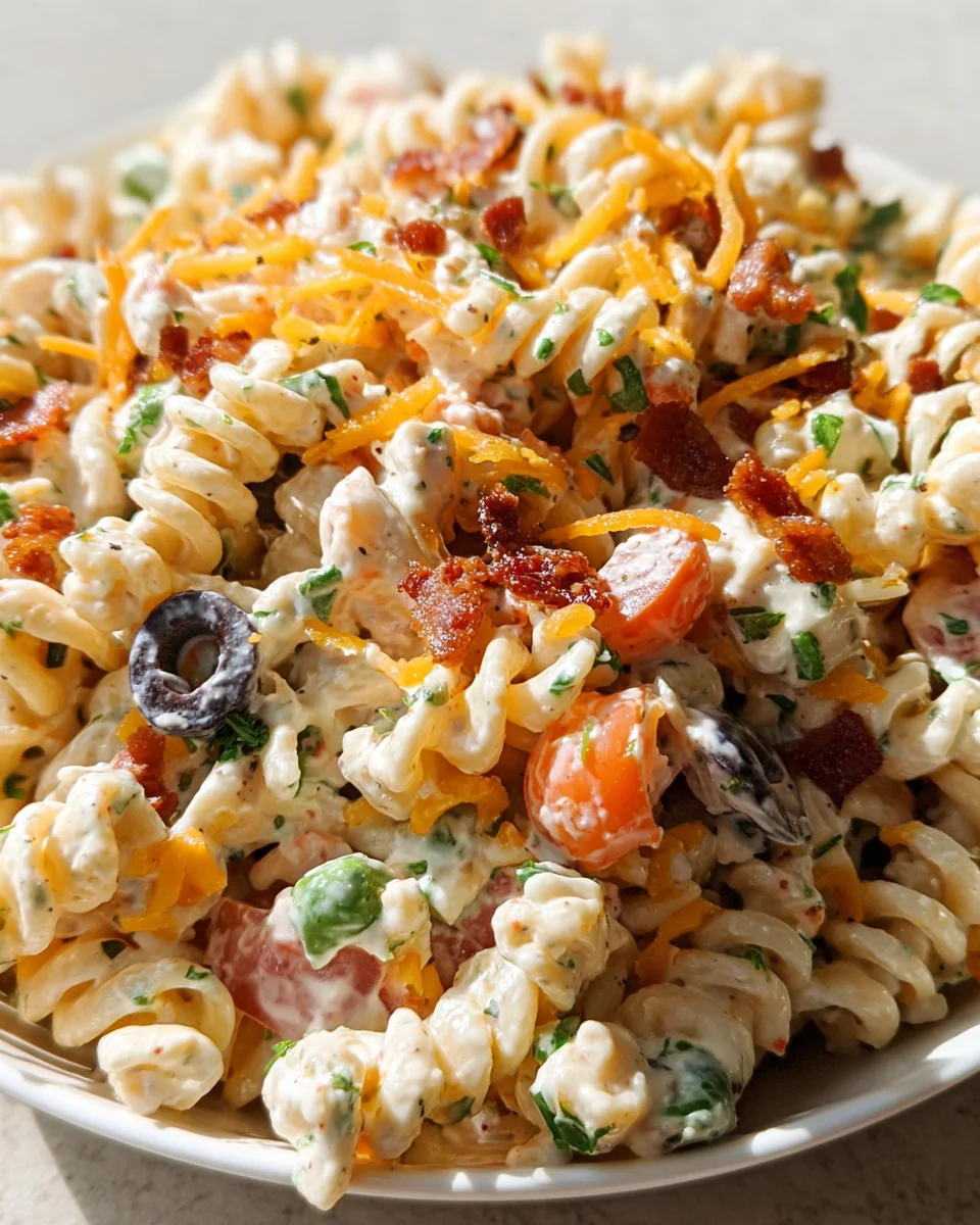 Bacon Ranch Pasta Salad