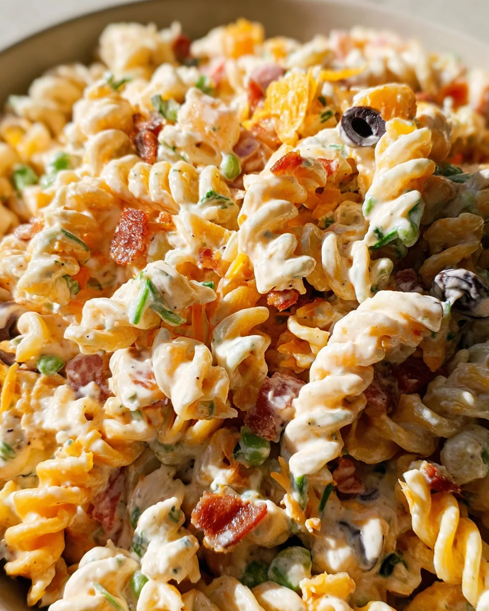 Bacon Ranch Pasta Salad 19 Bacon