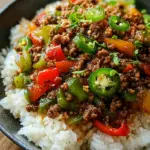 Beef and Pepper Rice Bowl 19 Beef and Pepper Rice Bowl