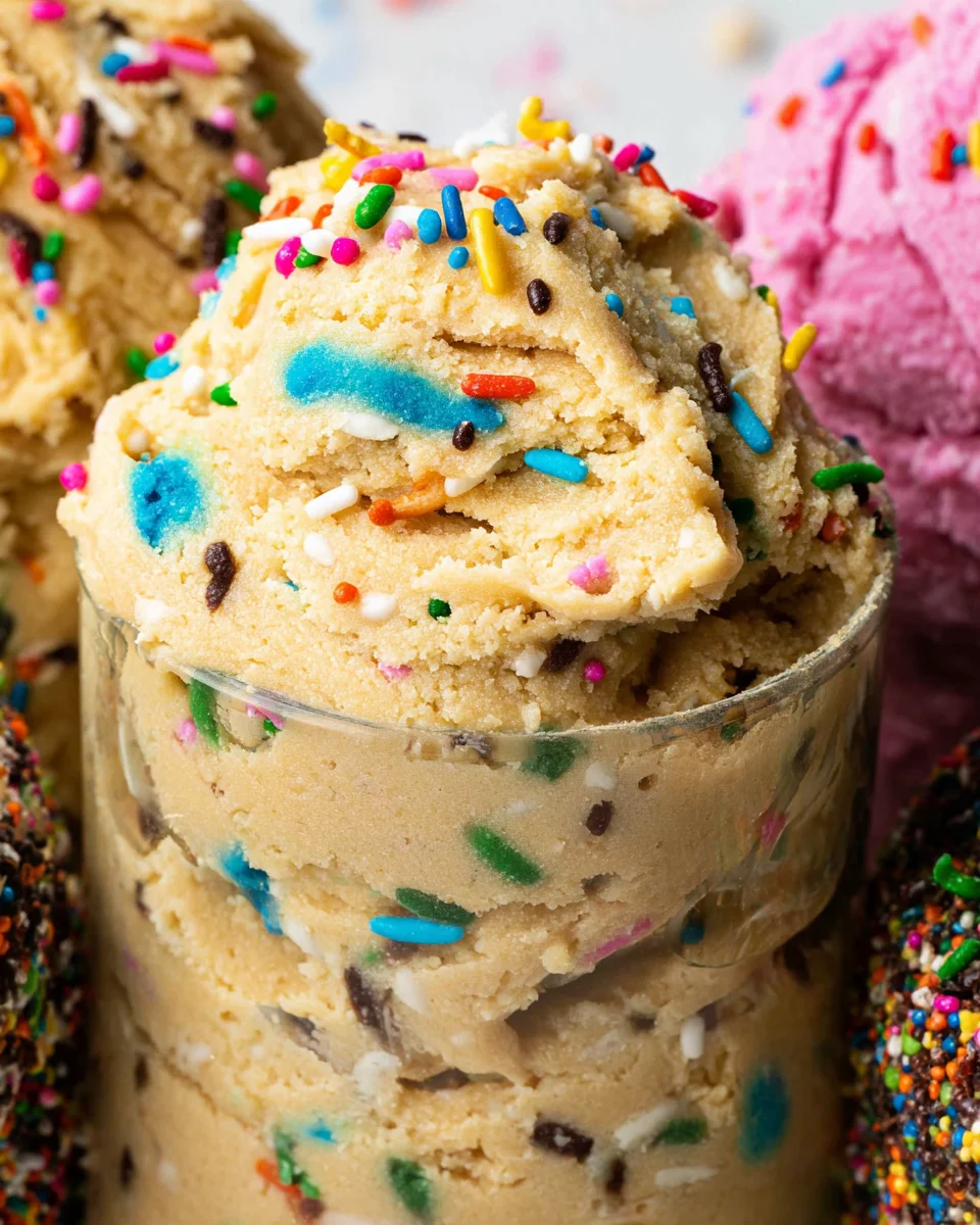 Birthday Cake Protein Cookie Dough