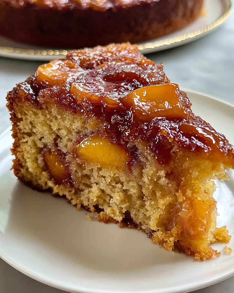 Brown Sugar Peach Cake