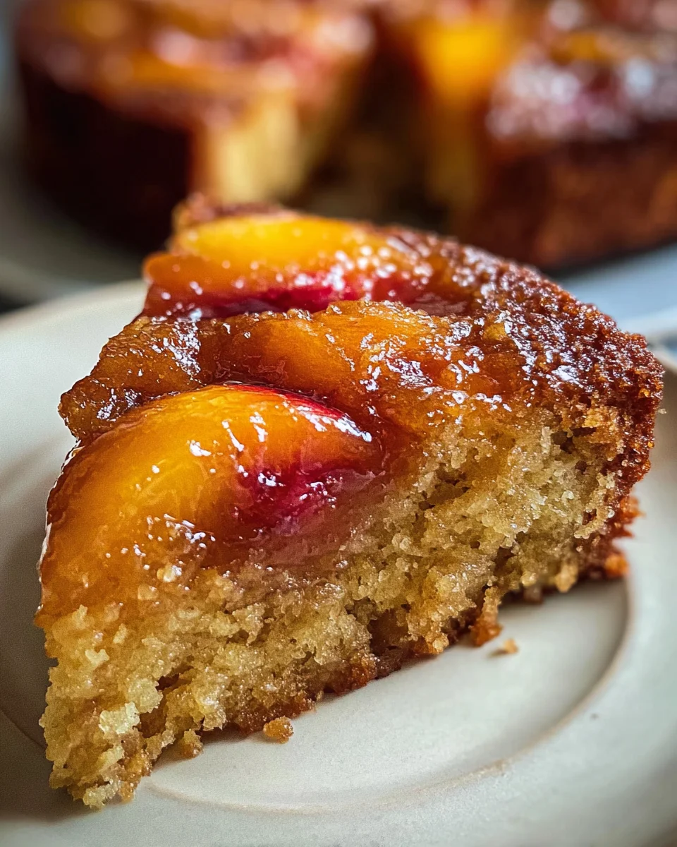 Brown Sugar Peach Cake 17 Brown