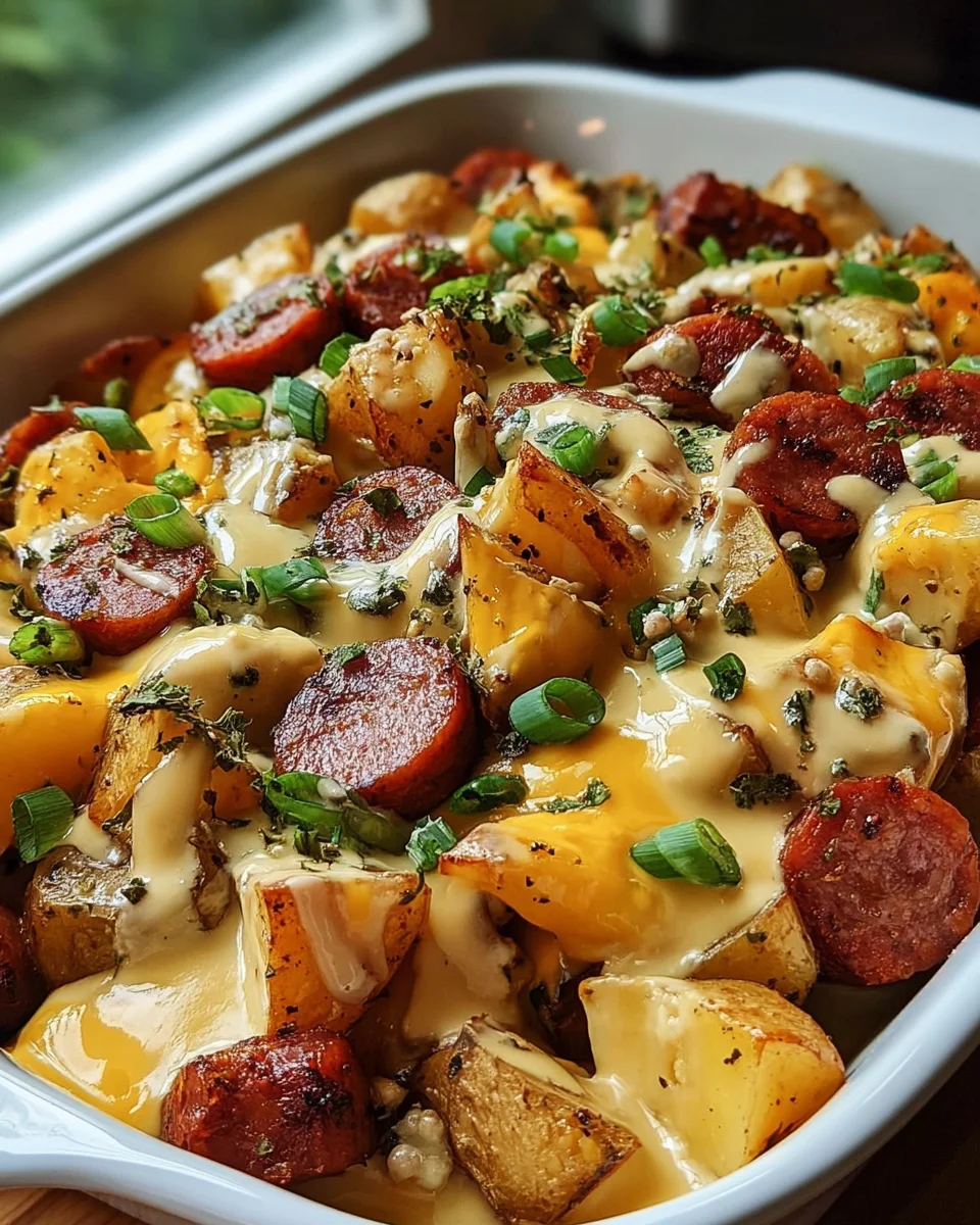 Cheesy Ranch Potatoes and Smoked Sausage 21 Cheesy