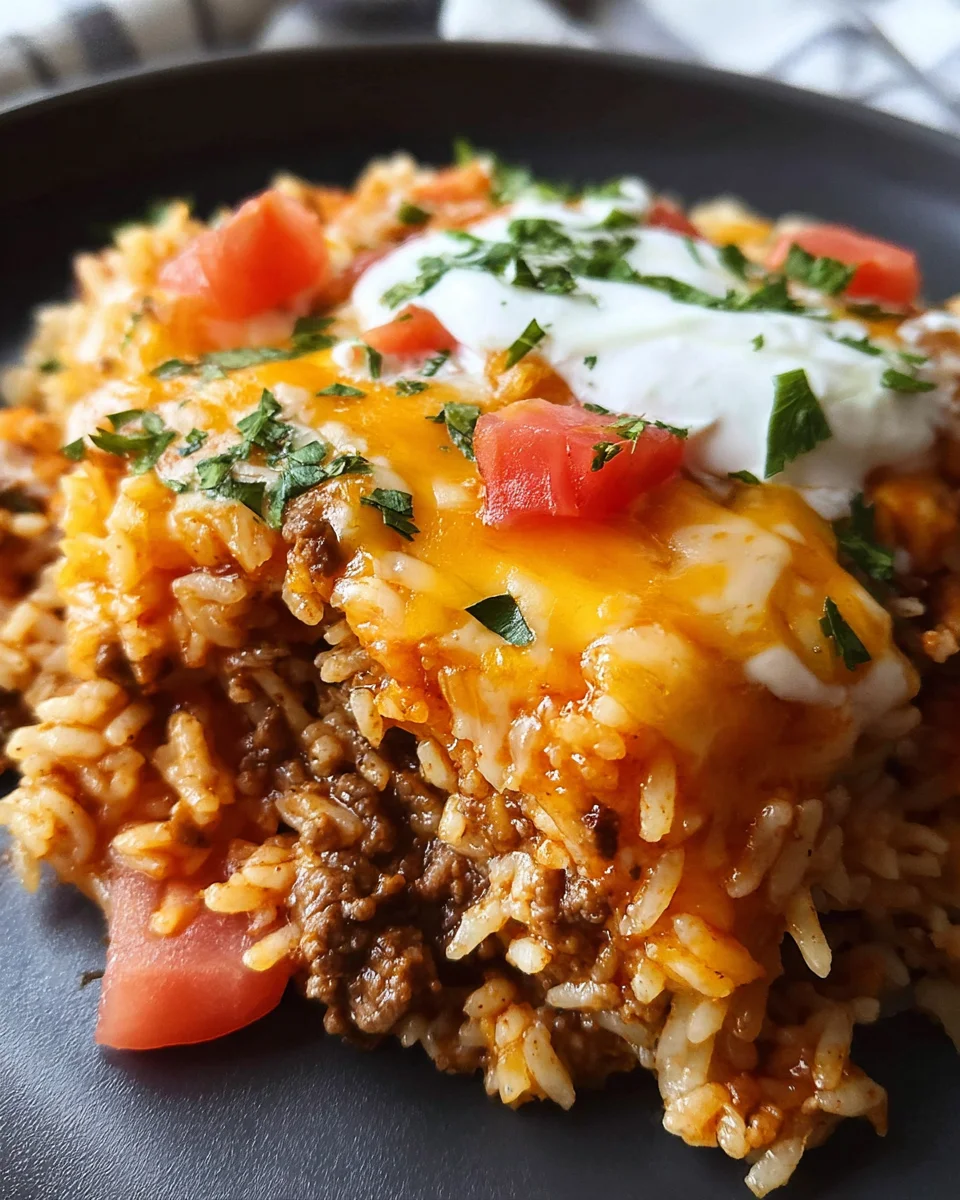 Cheesy Taco Rice Recipe 19 Cheesy