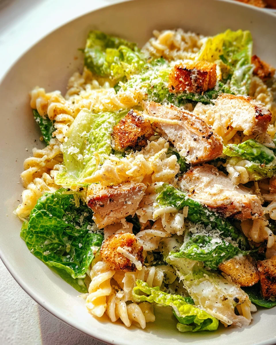 Chicken Caesar Pasta Salad