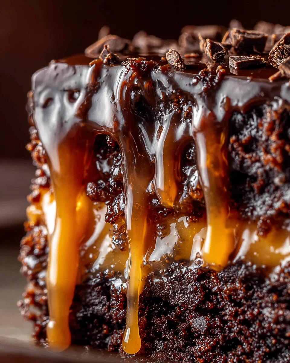 Chocolate Caramel Dump Cake Recipe 20 Chocolate