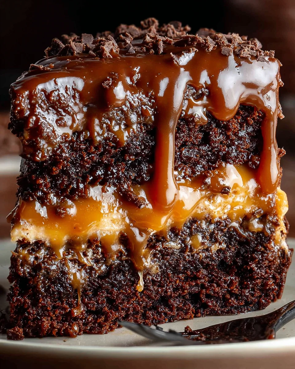 Chocolate Caramel Dump Cake Recipe 21 Chocolate