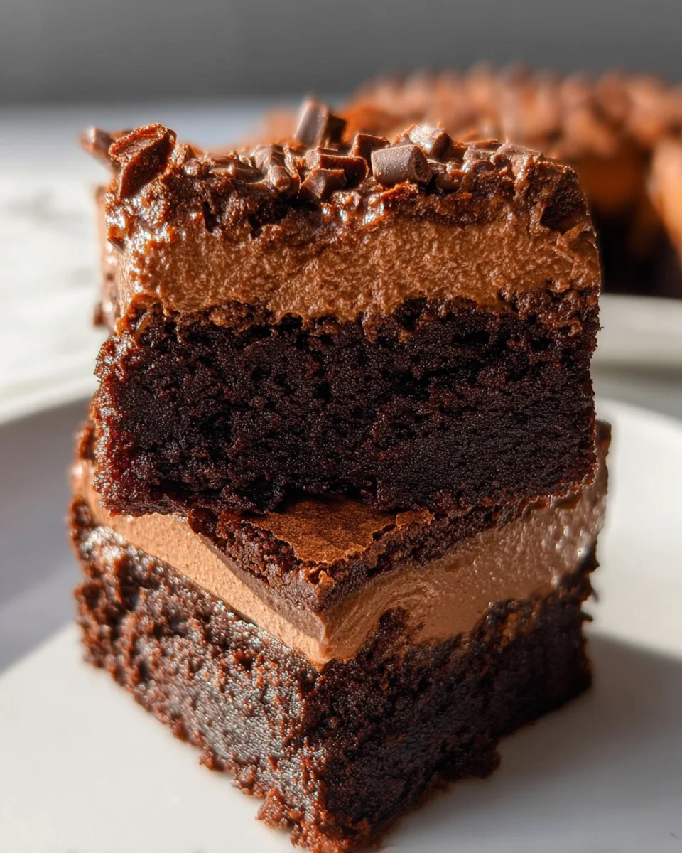 Chocolate Mousse Brownies Recipe