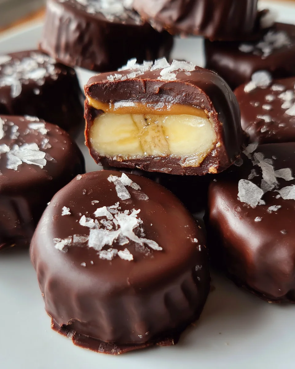 Chocolate Peanut Butter Banana Bites