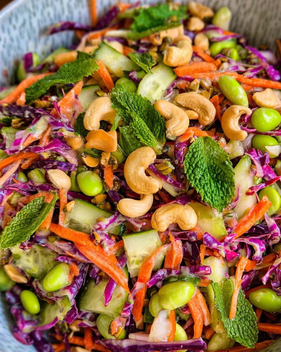 Chopped Asian Salad (Miso Dressing)