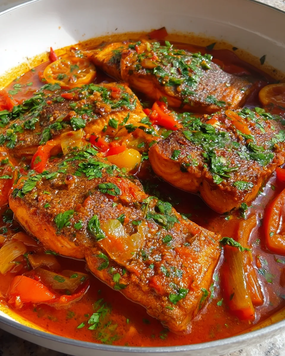Classic Spicy Moroccan Fish in Rich Sauce