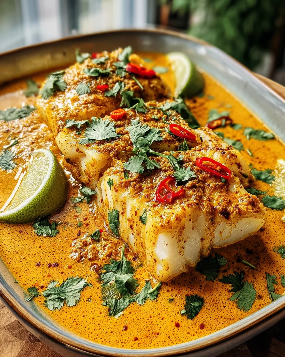 Coconut Curry Baked Cod