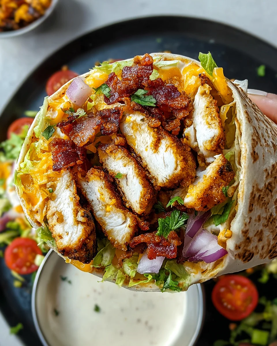 Crispy Chicken Bacon Ranch Wrap