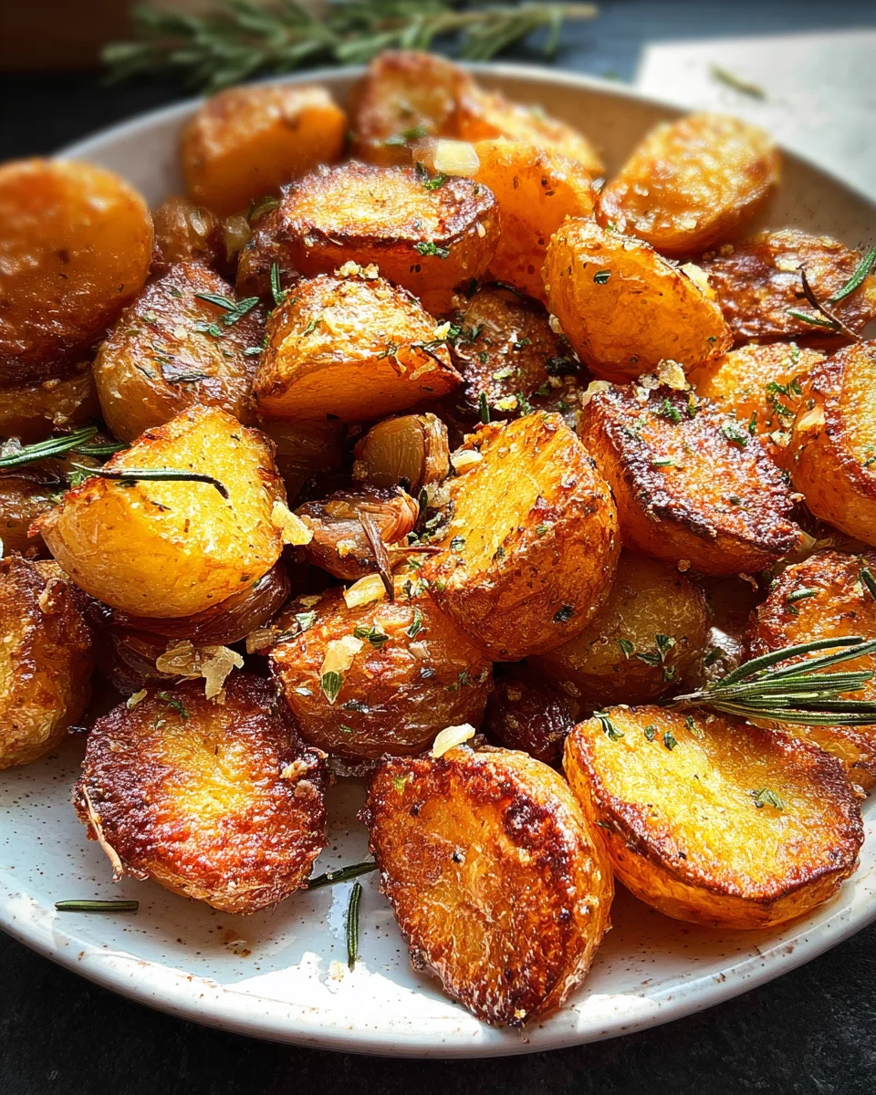 Crispy Roast Potatoes with Rosemary and Garlic - Whole30