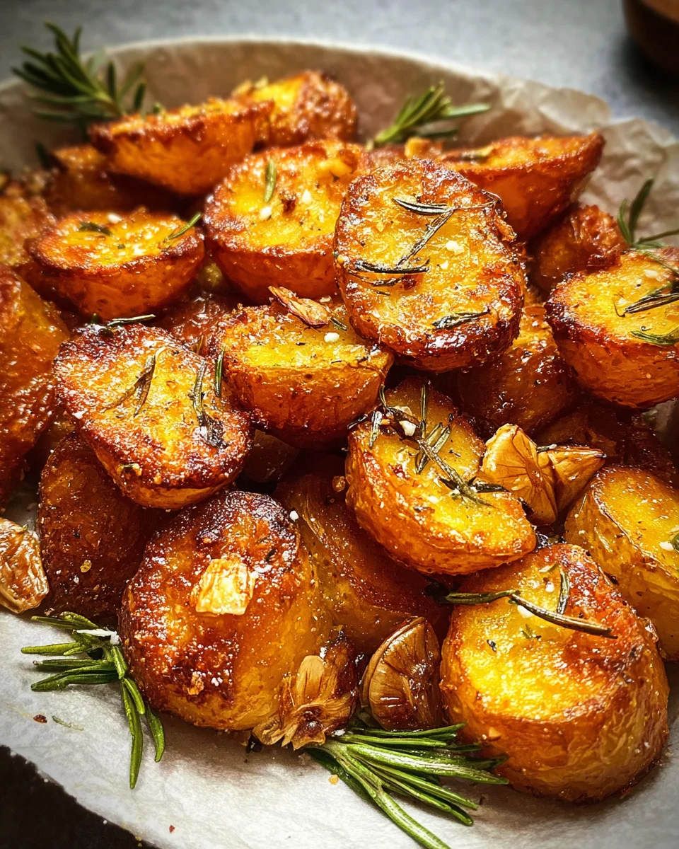 Crispy Roast Potatoes with Rosemary and Garlic - Whole30 17 Crispy