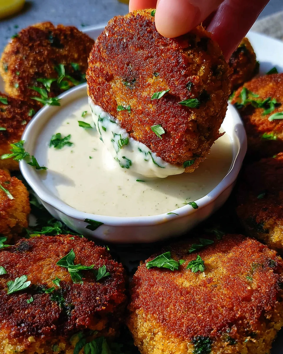 Easy Lentil Patties (with Lemon Tahini Dip) 25 Easy