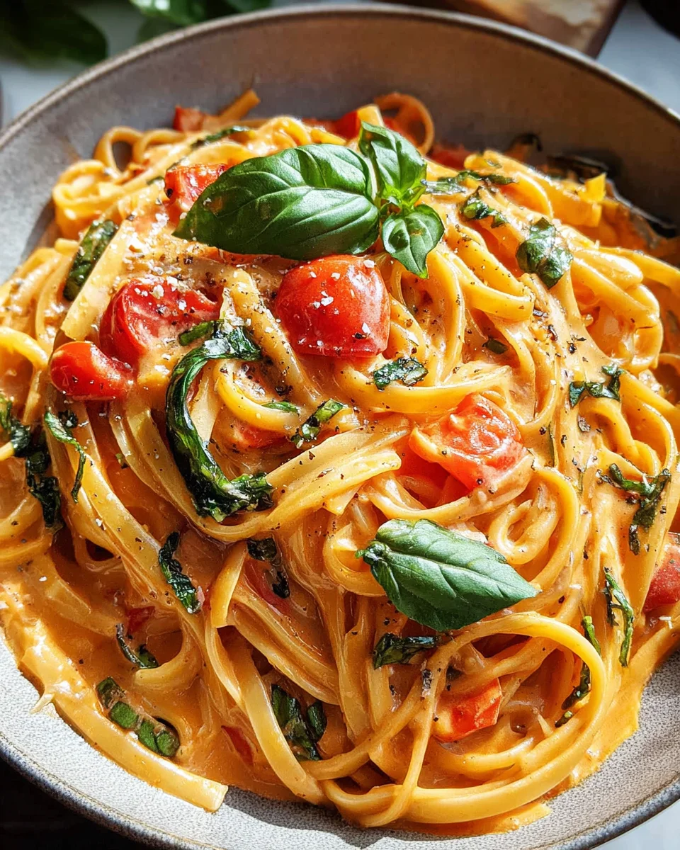 Easy One Pot Creamy Tomato Pasta