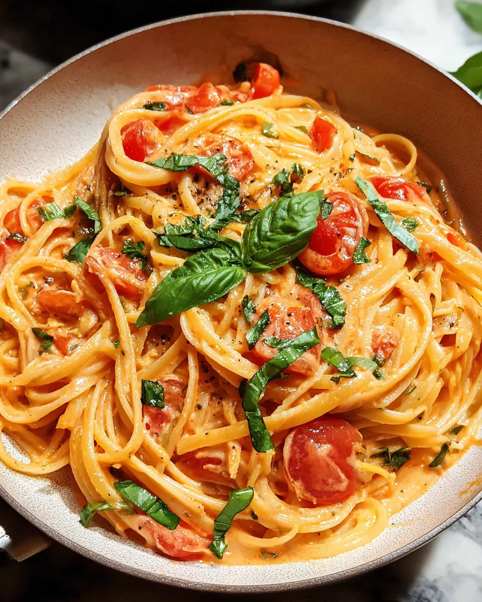 Easy One Pot Creamy Tomato Pasta 19 Easy