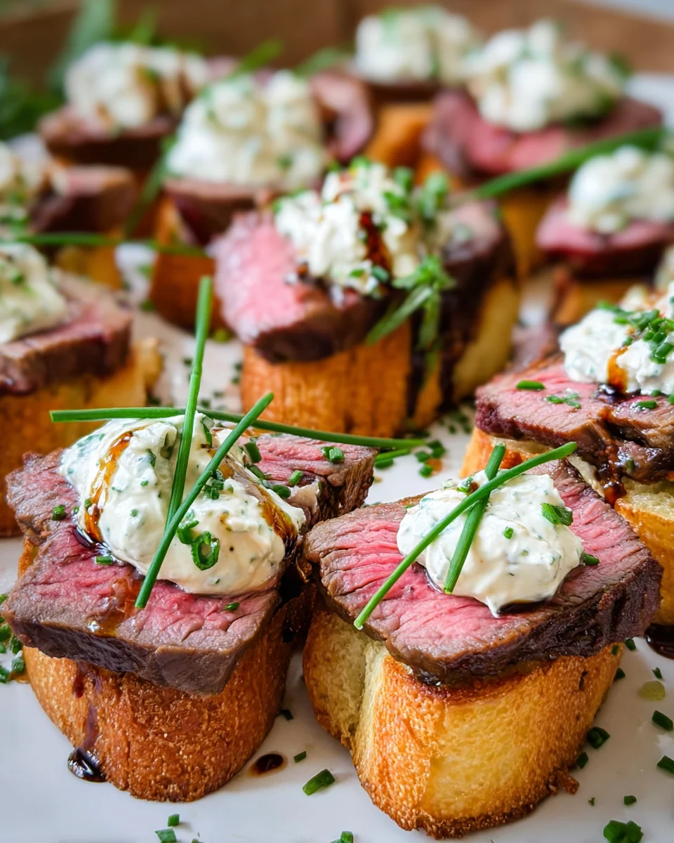Easy Steak Crostini (with Horseradish Sauce) 18 Easy