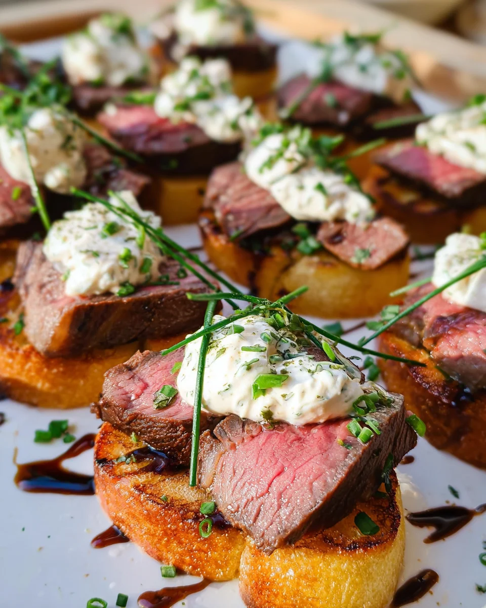 Easy Steak Crostini (with Horseradish Sauce) 19 Easy
