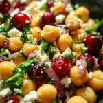 Feta & Cranberry Chickpeas with Lemon Vinaigrette 22 Feta & Cranberry Chickpeas with Lemon Vinaigrette