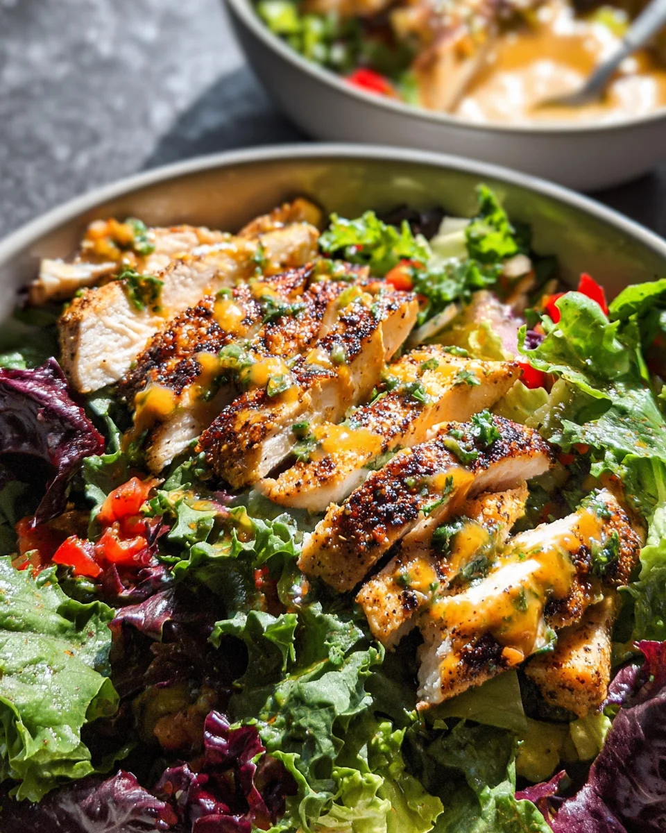 Fiesta Ranch Salad with Salsa Verde Chicken