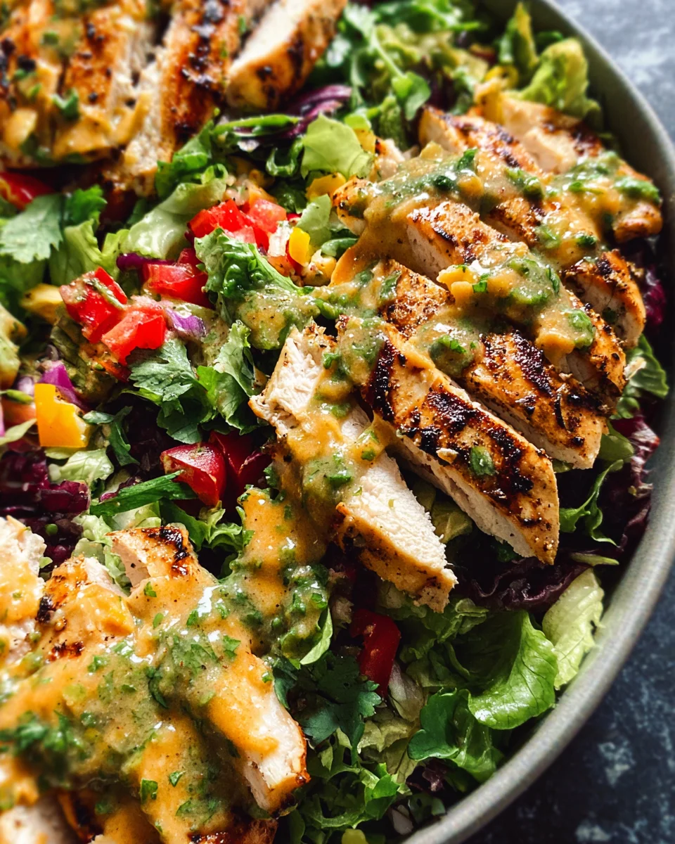 Fiesta Ranch Salad with Salsa Verde Chicken 14 Fiesta