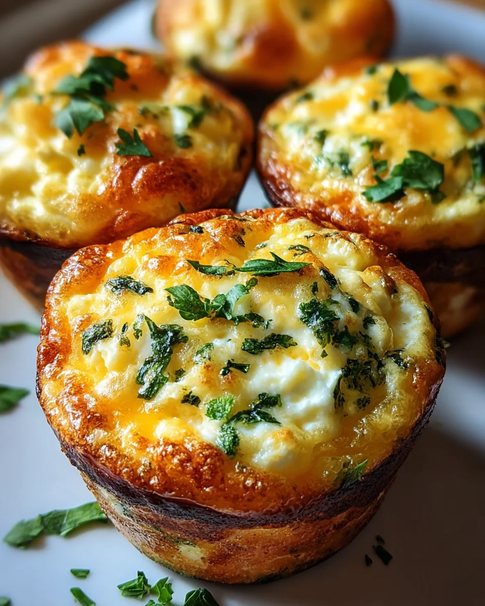 Fluffy Cottage Cheese Egg Muffins