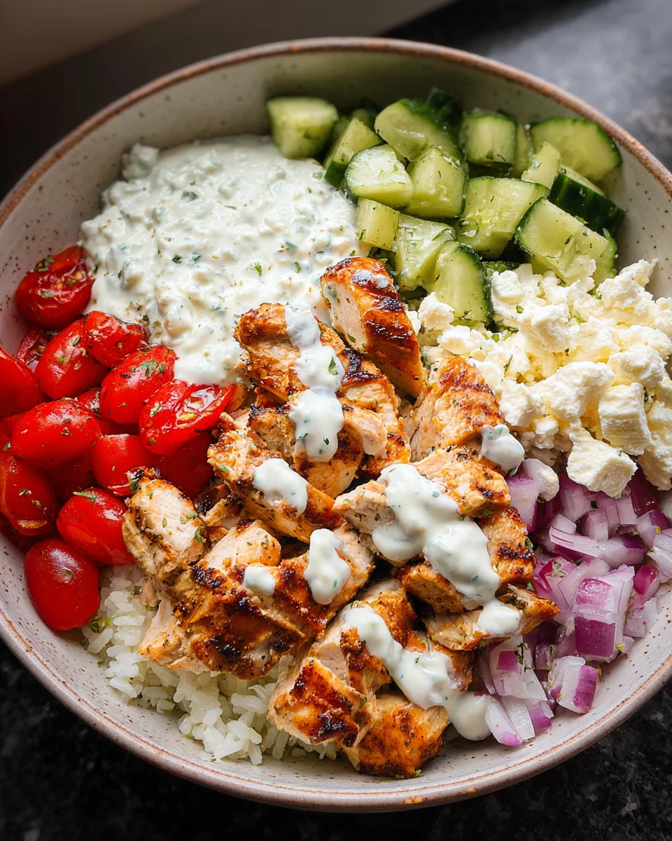 Greek Chicken Bowls