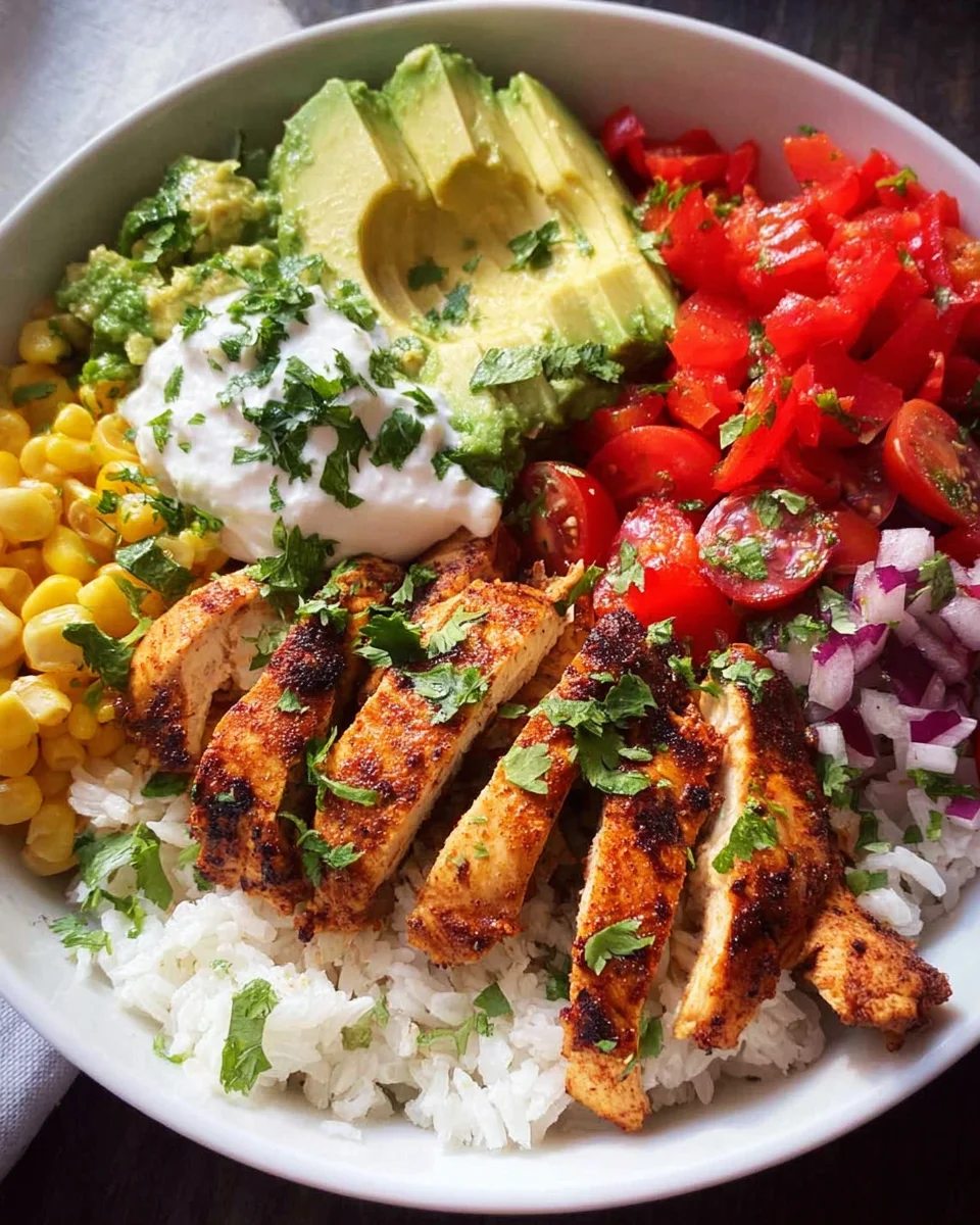 Grilled Chicken Burrito Bowls